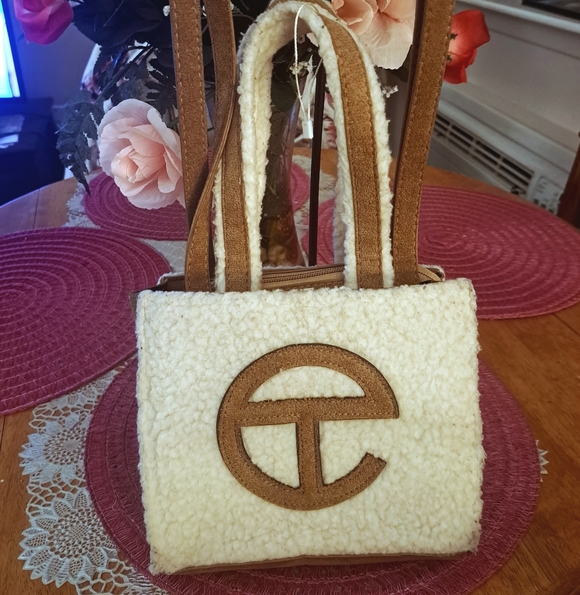 Ugg x Telfar Shearling-Trim Suede Shopper - Picture 2 of 10